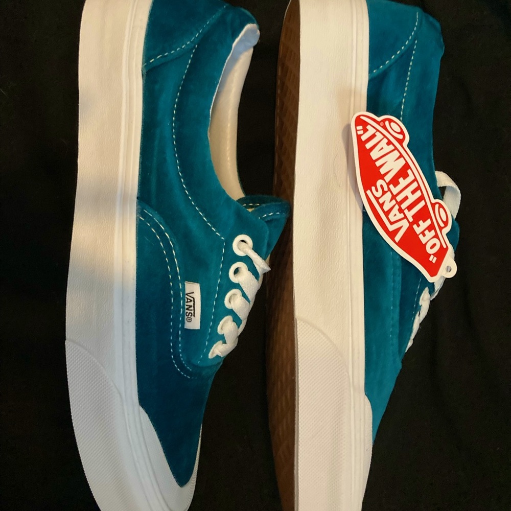 Vans Teal Velvet Eras